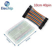 브레드 보드 과학 아두이노 빵판 뒤퐁 라인 점퍼 10CM 20CM 30CM 40 핀 수-수 암-수 와이어 케이블 400 포인트, 10cm-40pin-1 board