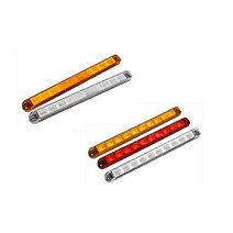 대성부품/LED 사이드등/12V/24V/사각/특장차/화물차/옆면등/차폭등/끝단표시등/반사기/반사판/윙바디/탑차/램프/사이드 램프/측면등/인증/검사/고휘도/10구/10발/SL-46/, 24V 옆면등 SL-46 황색