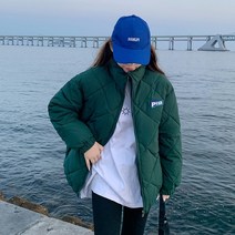 DF 리얼 샷 다운 재킷 여성 한국어 스타일 스탠드 칼라 빵 자켓 하라주쿠 스타일 코튼 패딩 자켓 INS 온라인 패딩 재킷