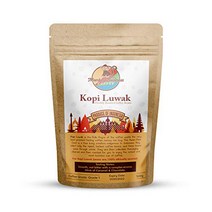 Monkey Business Coffee - Wild Kopi Luwak Coffee Whole Beans - Sustainably Sourced (from Indonesia) -, 1