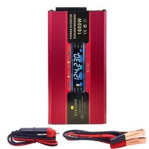 주파수변환기 가정용주파수변환기 자동차 전원 인버터 수정 사인파 DC 12V AC 220V 변압기 EU 소켓 변환기, 한개옵션1, 02 1600W