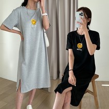 주디앤 여성 캐주얼 옆트임 반팔 원피스 2P