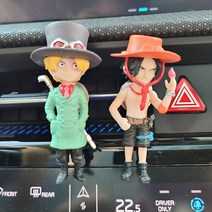 힐링센트 원피스 피규어 캐릭터 차량용 방향제 1+1 세트, C세트, 다우니향