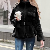 대박난박양 퍼 벨티드 하프코트