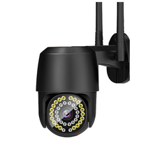 실내 실외 홈 IP CCTV 방수 카메라 보안 무선 Wi-Fi CCTV 실외용 감시카메라, 블랙-BK
