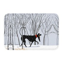 반려동물 드라이룸 강아지 고양이살바도르 달리 그레이하운드 lurcher 전면 도어 매트, 40cmx60cm, 13