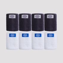 오울 TOWEL LOVE 8P SET, TOWEL LOVE LIGHT GREY_4PCS, TOWEL LOVE BLUE STRIPE_4PCS