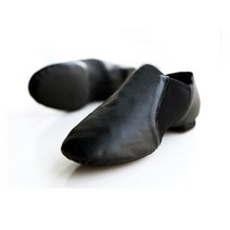 댄스화 네오 슬립 온 엘라스트 geninue pig leather 재즈 신발 아기 어린이 성인 여성 남성 배꼽 현대 발레 체육관 재즈 운동화, 협력사, 24, 검은 색