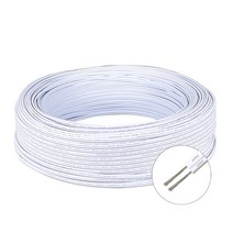 태양 전지 패널 2 핀 led 케이블 와이어 5100m redblack sm jst 커넥터 케이블 led 드라이버 스트립 전구 램프 배터리 홀더, 하얀, 18awg, 10m