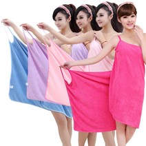 L 입는 비치타올 매직 샤워가운 아이디어 드레스 타올