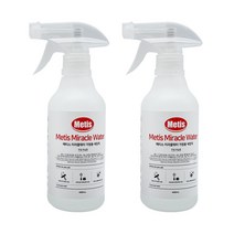 메티스 미라클워터 주방/욕실용 세정제 400ml x2개 기름때 찌든때 클리너 냄새제거 살균제, 없음