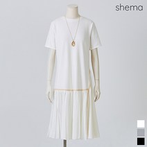 [세마] 플리츠배색저지원피스_HKM1OP3661