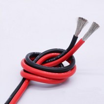 우리파파 실리콘전선 실리콘케이블 2 4 6 8 10 12 14 16 17 18 20 22 AWG, 레드1M, 75 SQ, 1개