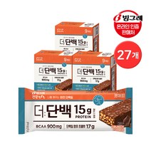 빙그레 더단백 프로틴바 27개입 크런치바 초코, 상세페이지 참조, 상세페이지 참조