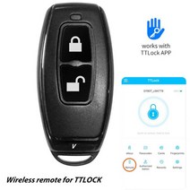 대문번호키 유리문 양문형 도어락 자동문 TTLOCK블루투스 원격 컨트롤러 TTLOCK 액세스 제어 기계용 무선 이미 터, 1pcs