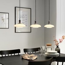 이케아 TALLBYN 펜던트등3등 니켈 도금 89cm, 펜던트등3등 604.898.46 E14전구3개