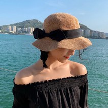 그린코코 리본 벙거지 여름모자 여성모자
