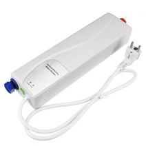전기온수보일러 3000W 220V 탱크 없는 미니 순간 온수기 시스템 주방 욕실용, WHITE