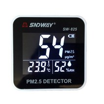 가스감지기 SNDWAY-디지털 레이저 PM2.5 감지기 테스터 가스 모니터 디지털 공기 품질 분석기 온도 습도, 한개옵션0