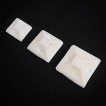 전선고정 케이블타이마운트 양면접착형50입8488 옵션택, 케이블타이마운트 양면접착형(8488) 30x30mm