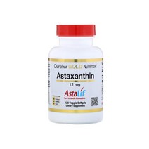 캘리포니아 골드 천연 아스타잔틴 12mg 120정/ California Gold Nutrition Astaxanthin 12mg 120 Softgels, 120정, 1개