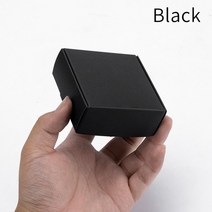 선물상자 리본 포장박스 블랙 판지 비누 맞춤형 크기 로고 인쇄 지원, 62.Black - 100pcs-17x12x6cm