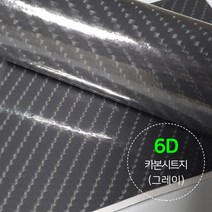 랜스몰 차량용 카본 시트지 필름, 카본시트지(6D)-그레이, 1개