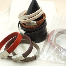 가죽팔찌 DIY키트 가죽팔찌만들기재료, 디자인2번, 05.아쿠아