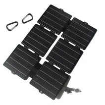 접이식 태양광 패널 카라반 차량용 캠핑용 100W/50W 접이식 태양 전지 패널 5V 듀얼 USB 유연한 방수 휴대, 01 100W 550mm X 385mm