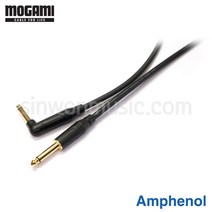 모가미 2524 ACPMGB-ACPMRB 전자악기용 오디오케이블 Amphenol 6.3mm(TS)-ㄱ자6.3mm(TS)타입 10미터
