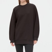 UNIQLO 드라이 스웨트 크루 셔츠 여성 기본 긴팔 티셔츠