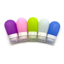 필굿 실리콘 공병 여행용 휴대용 화장품 로션 샴푸 소분, 퍼플, 80ml, 1개