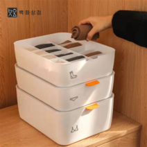 [1+1]백화상점 양말 속옷 수납 정리함 서랍장 칸막이 칸칸이 정리 보관함, [1+1]10칸 (뚜껑 미포함)