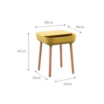 덴마크 디자인 심플 소파 사이드 테이블, 노란색