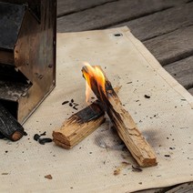 [알티피아] 캠핑 방화매트M 방염포 불멍 화로대 그릴 난로 패드, 1개