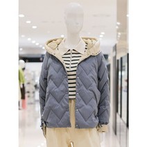 ab.f.z [ab.f.z] 배색후드퀼팅덕다운점퍼 (KSW4HD31K)