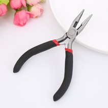 수공구 롱노우즈 공예 악세사리 키링 DIY 작업 롱로우즈 미니 니퍼 평집게 플라이어, 1개