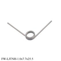 토션스프링 FINEWE 5 개/몫 10mm 니켈 와이어 비틀림 스프링 직경 다리 2 코일, 한개옵션0