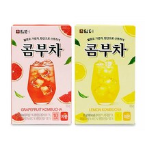 TORIMALL 담터 콤부차10T/ 레몬 자몽/ 타먹는 탄산음료/ 유산균 택1, 콤부차 자몽10T, 23년 설날  콤부차 자몽10T