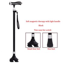 ANXIAOKANG-조정 가능한 T 핸들 블랙 워킹 스틱 알루미늄 합금 트레킹 하이킹 폴 남성 여성 장애인 지팡이, 06 2