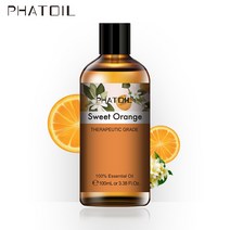 가습기 100ml 라벤더 재스민 바닐라 오일 수면 용 아로마 테라피 가습기 디퓨저 캔들 용 에센셜 오일 DIY, 11 Sweet Orange_01 100ml