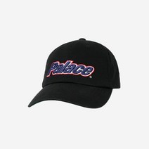[정품] 팔라스 로워케이스 6-패널 캡 블랙 - 22FW Palace Lowercase 6-Panel Black