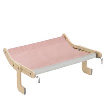 헤라우스점핑 침대프레임 서랍장 창문 창틀 고양이 해먹 특대형, 핑크