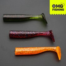 오마이갓피싱 슈팅쉐드 3인치 트레일러웜 농어 광어 우럭 배스 루어낚시 국내생산 테일웜, STSD3-1