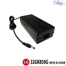LG 32GK850G 게이밍 모니터호환 19V 6.32A 국산 어댑터, 어댑터 + AC 각코드 1.8m