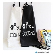 I.커플앞치마 신혼부부 주머니 주방 요리 앞치마, 블랙