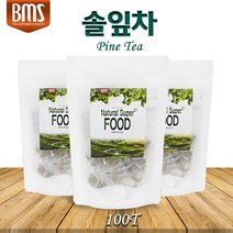BMS 솔잎차 삼각티백 100 대용량 소나무잎차 솔잎가루 솔잎효소 송엽차 적송 국내산, 1g, 300회분
