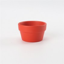 다육화분 미니 다채로운 도자기 낮은 원형 화분 테라코타 식물 구멍 점토 선인장과 다육, 빨간, 7x4.5cm
