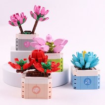 레고꽃 화분 블럭 플랜테리어 꽃모양 블럭, 화분 2