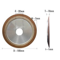 디아. PDX 다이아몬드 그라인딩 디스크 수지 연마 커팅 휠 P150 나이프 블레이드 75mm/100mm/125/150mm, 100x10x32x5mm